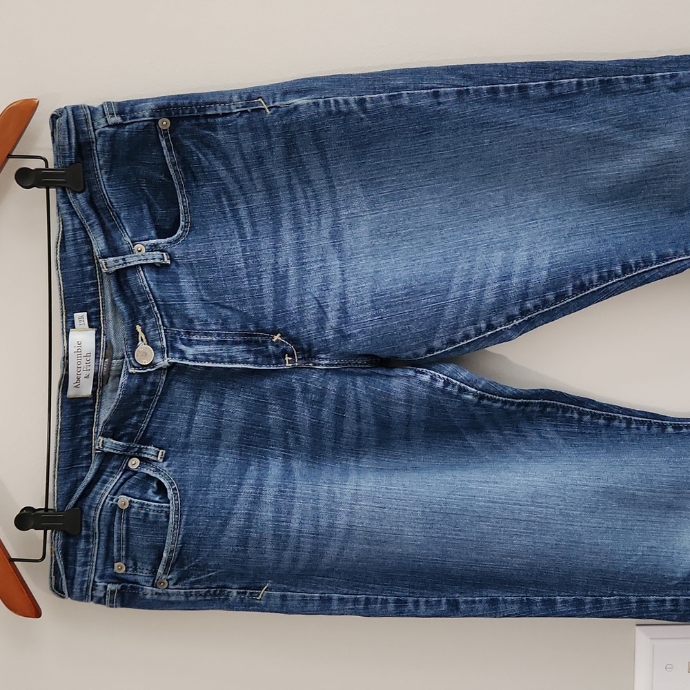 Abercrombie & Fitch Madison Flare Leg Jeans sz 12R stretch denim 12 Regular A&F